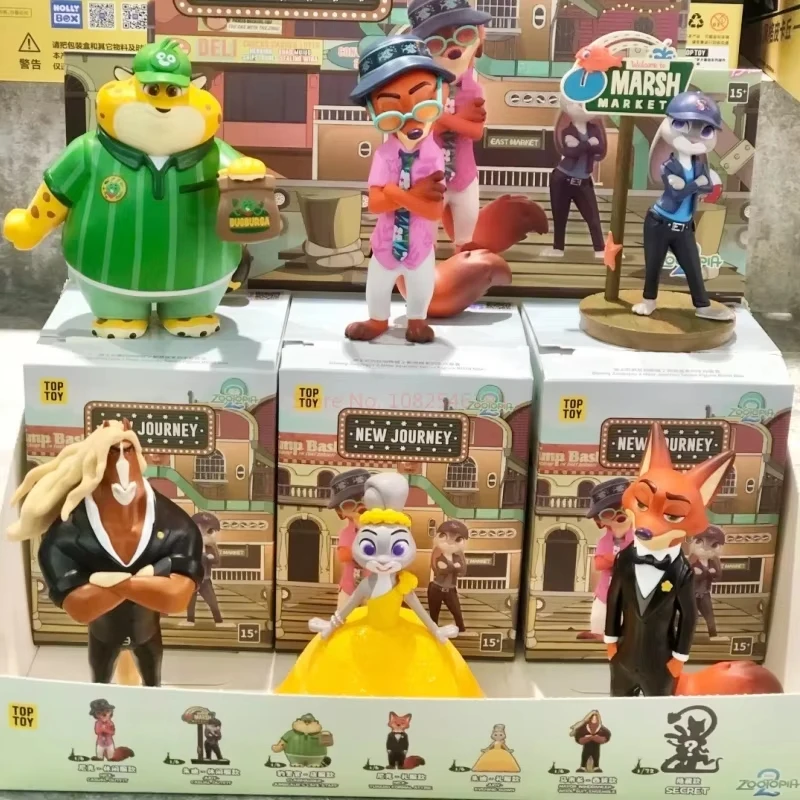 

Подлинная серия Disney Zootopia 2, новая серия Journey, слепая коробка, Джуди Ник Каваи, аниме-фигурка, модель, настольная игрушка, орнамент, загадочная коробка, подарок
