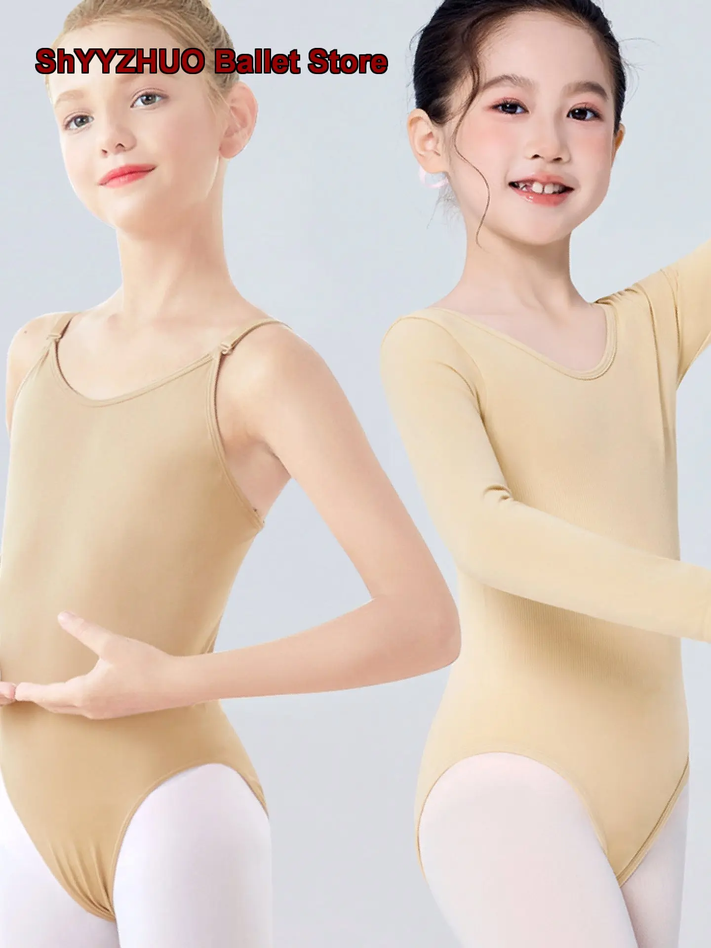 Vestido de Baile para Niñas, con Tirantes Finos, Ropa Interior Invisible, Leotardo de Práctica para Niñas