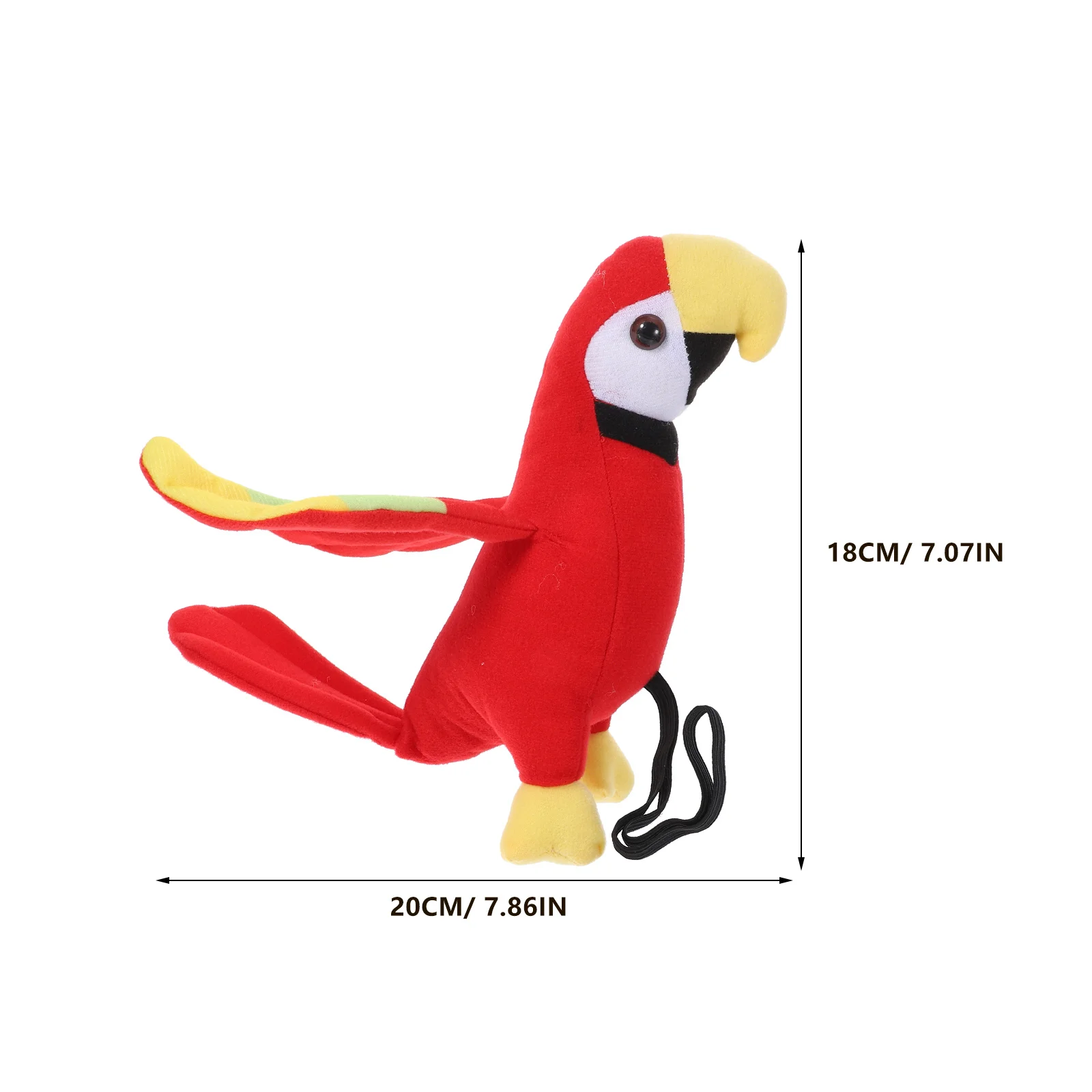 Stuffed Parrot Pirate Dress up Props Cosplay Costume Kit Accessory Kid Inflatable Halloween Decoration Artificial Models Child