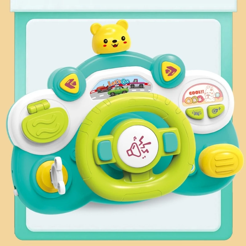 Steering Wheel Musical Toy for Toddler Interaction Car Simulated Toy Baby Child Driving Experience Montessori Toy