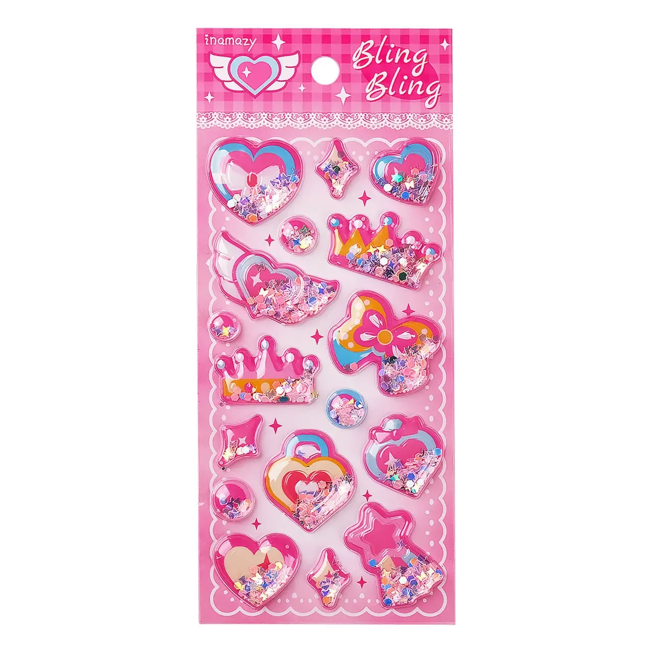 1 Sheet 3D Three-dimensional Water Injection Stickers Children\'s Cartoon Reward Stickers Beads Shake Oil Stickers