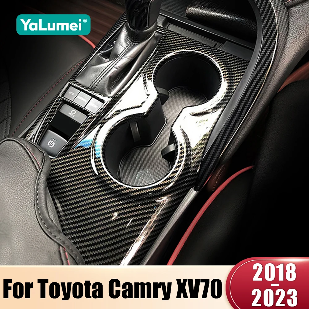 

Для Toyota Camry 70 XV70 2018 2019 2020 2021 2022 2023 гибридные аксессуары автомобильная центральная консоль, ручка переключения передач, панель, накладка