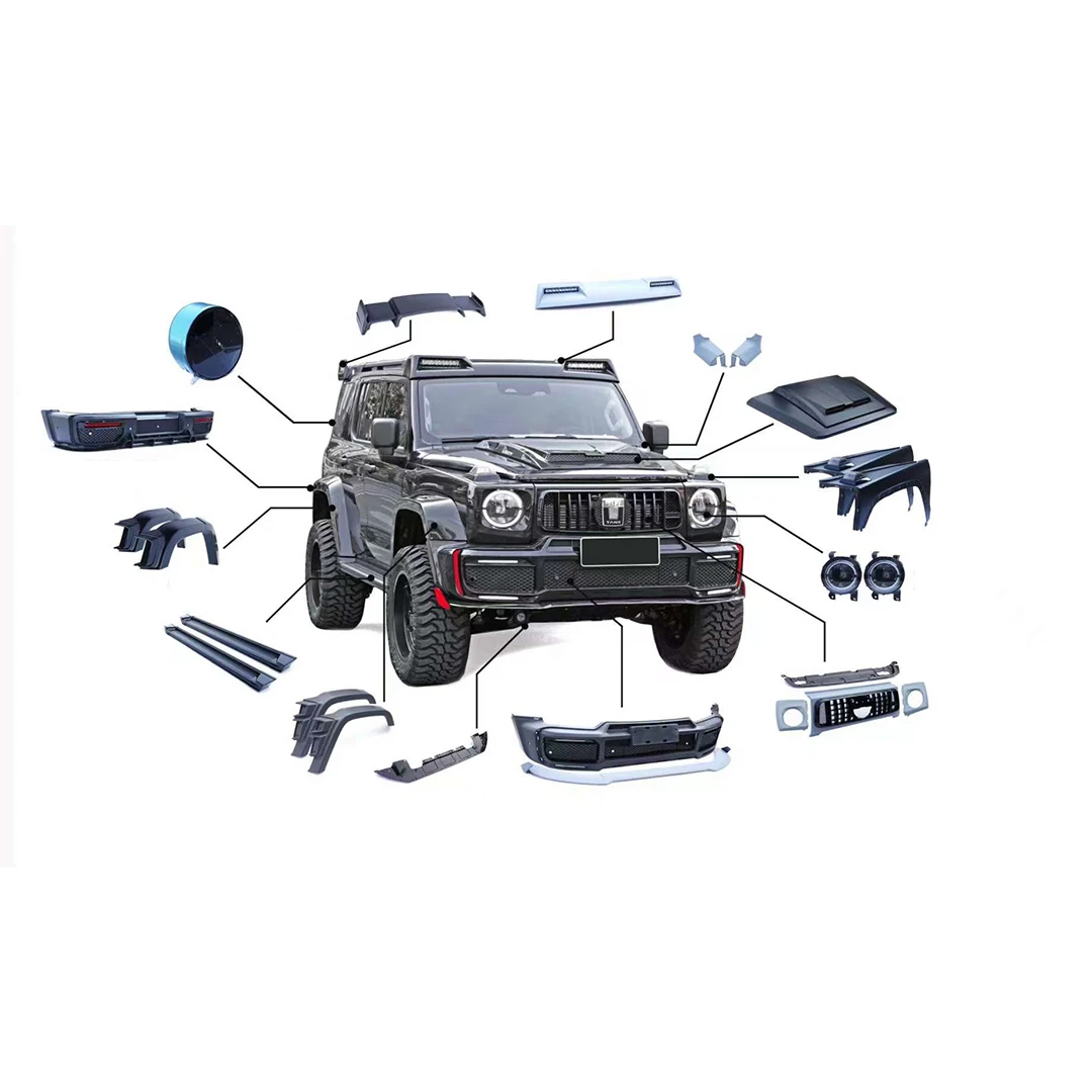 Runde B Style Body Kit Suitable For Great Wall TANK300 Facelift Brabus-style Car Bumpers Hood Lights Spoiler 