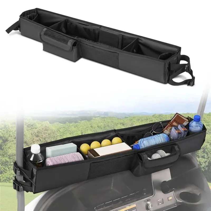 Superior-Golf Cart Front Storage Basket No-Drilling Organizer Tray For Golf Carts- Tray Included