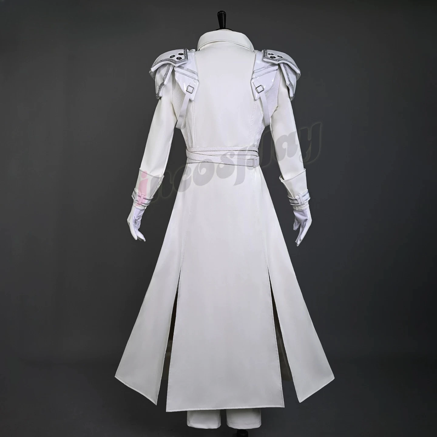 Sephiroth Pure Angle Fantasy White Pauldrons FFVII Cosplay Costume Full Set for Men Halloween Comic Con Role Play Anime Outfit view 2