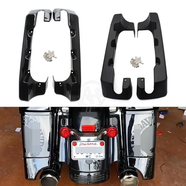 Motocykl 4 "twarde rozciągnięte przedłużenia torby podsiodłowej dla Harley Touring Road Glide King 2014-2022 2015 2016 2017 2018 2019 2020
