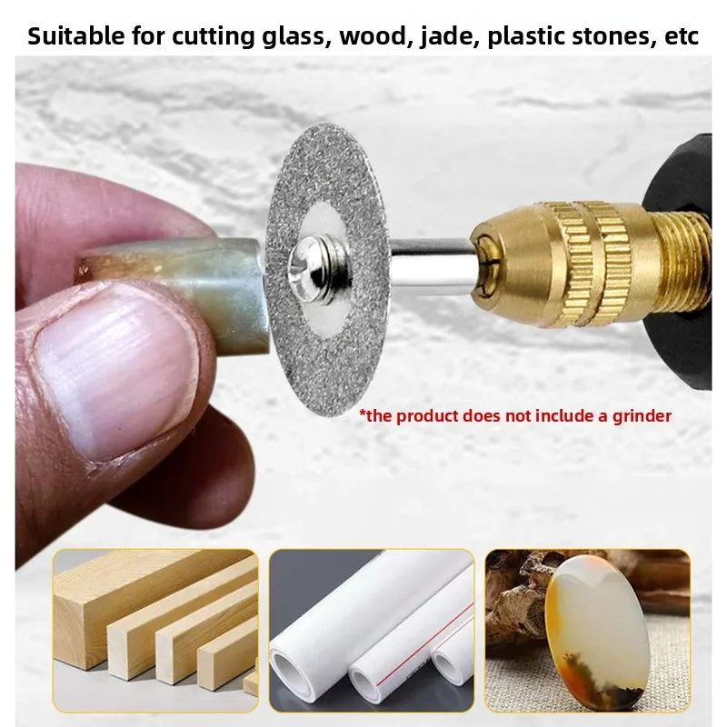 10 قطعة 22 مللي متر شحذ كهربائي تقطيع الماس قطع الماس شفرة المنشار الجاديت العنبر اليشم حجر شفرة المنشار تقطيع الحجر