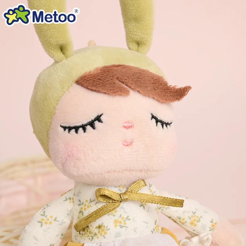 Original Metoo Dolls Mini Traditional Angela Dolls Plush Keychains Pastoral Style Toys Children's Birthday Gift Bag Pendant