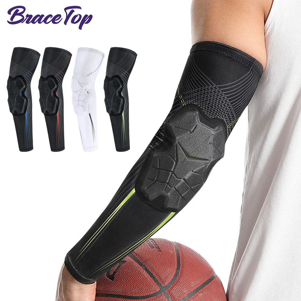 1 PCS Sport Elbow Pads with Padded Compression Shield Shape Arm Sleeves for Protection Basketball, Volleyball, Baseball, Cycling