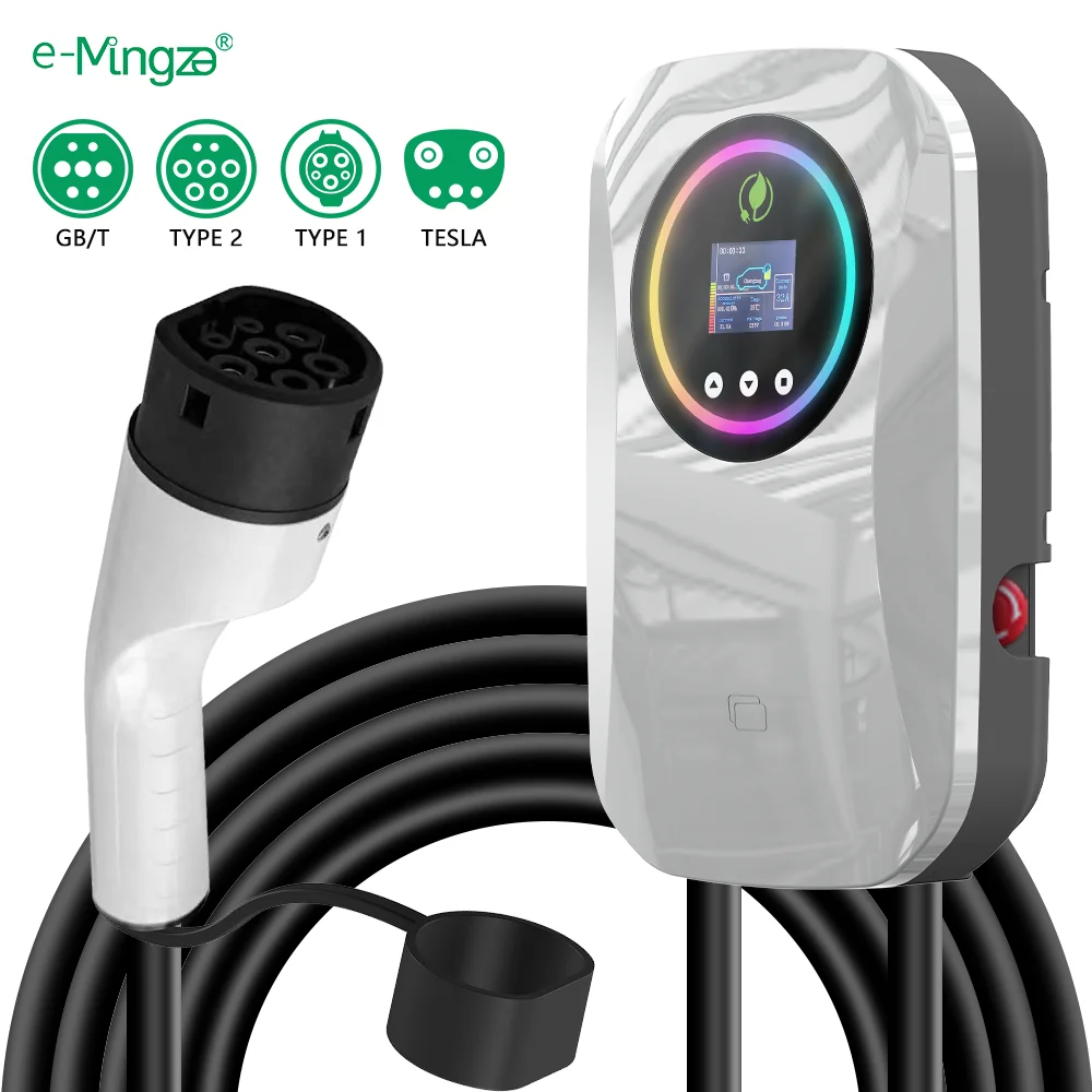 32A 22kW Charge Station EV Smart EV Charger with  Plug and Play Easy Control Type2  Eruo Standard Plug for Car Charging