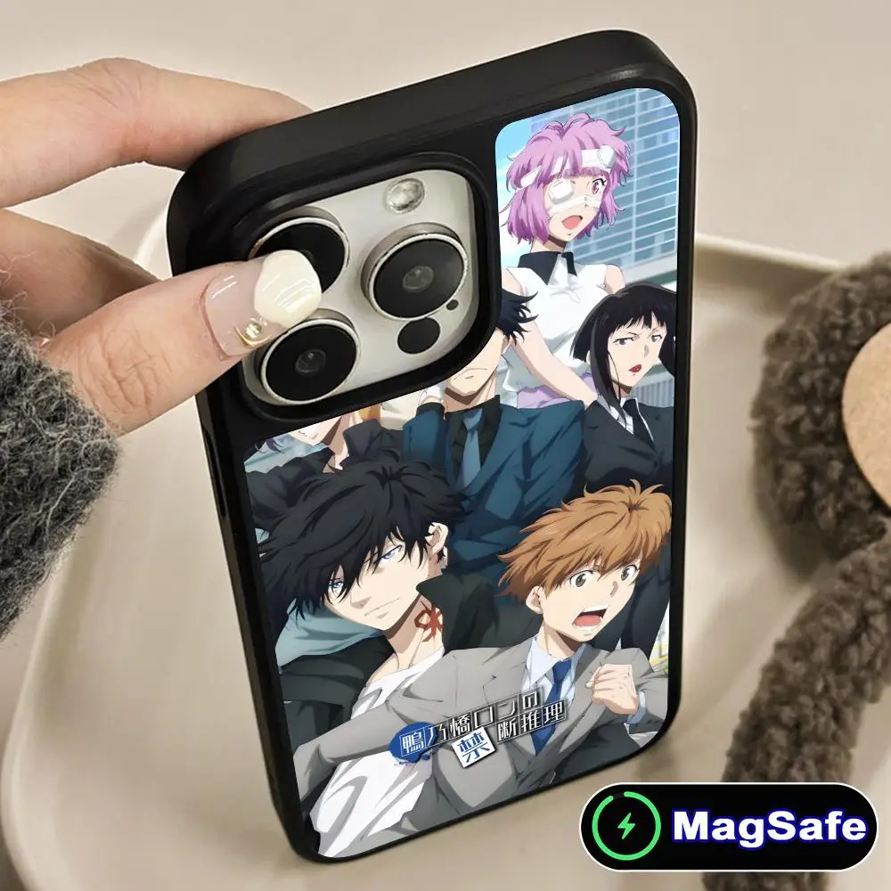 

Чехол для телефона с изображением аниме Kamonohashi Ron для iPhone 17, 16, 15, 14, 13, 12, 11 Air Pro Max Plus Magsafe, цветной чехол с матовой поверхностью