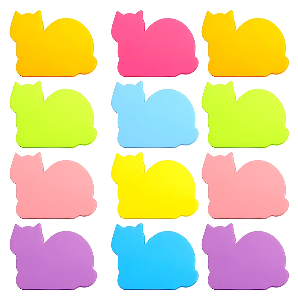 Cute Cat Sticky Notes Funny Kawaii Memo Pads Writing Post Notepads Kids Girl Aesthetic Stationery Check List To Do Daily Planner