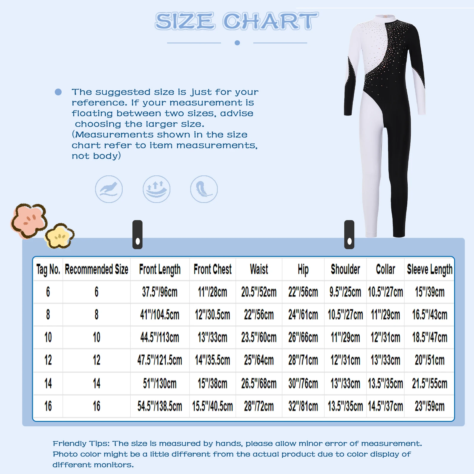 Kids Girls Long Sleeve Shiny Rhinestone Gymnastics Jumpsuit Ballet Dance Unitards Leotard Skating Dancing Tumbling Bodysuits