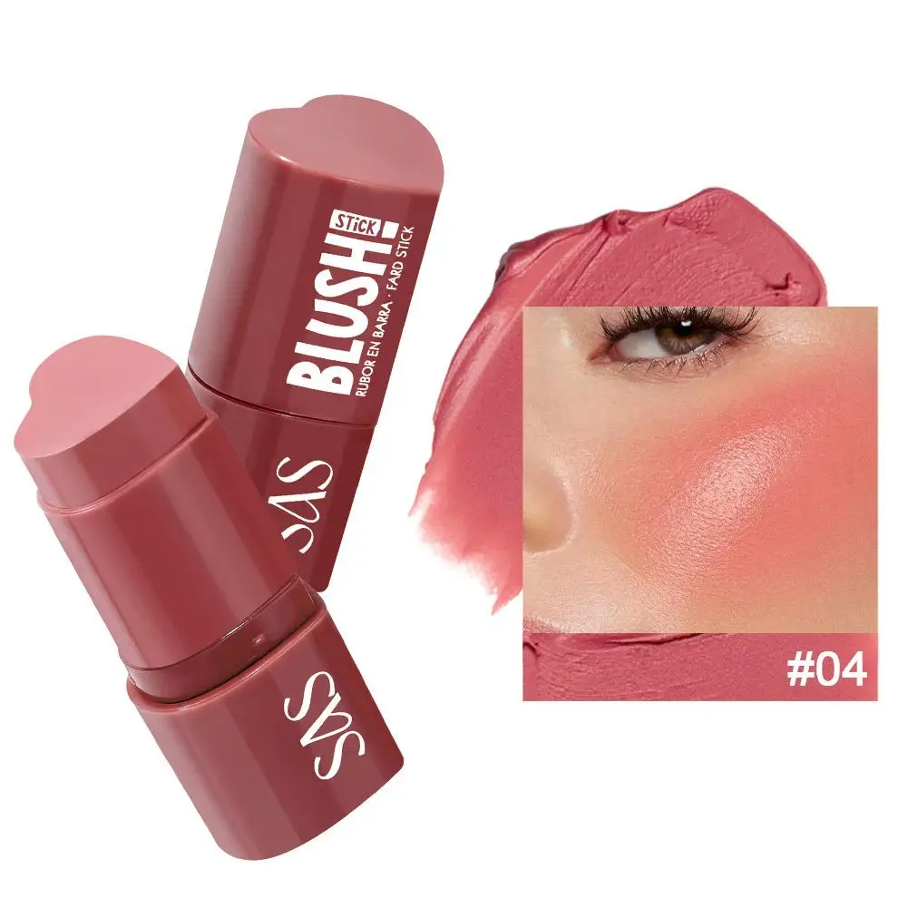 Muti-Funktionale Rouge Stick Einfache Farbe Rouge Rouge Farbe Creme Rendering Aufhellung Hohe Make-Up Haut Ton Wasserdicht W6P1