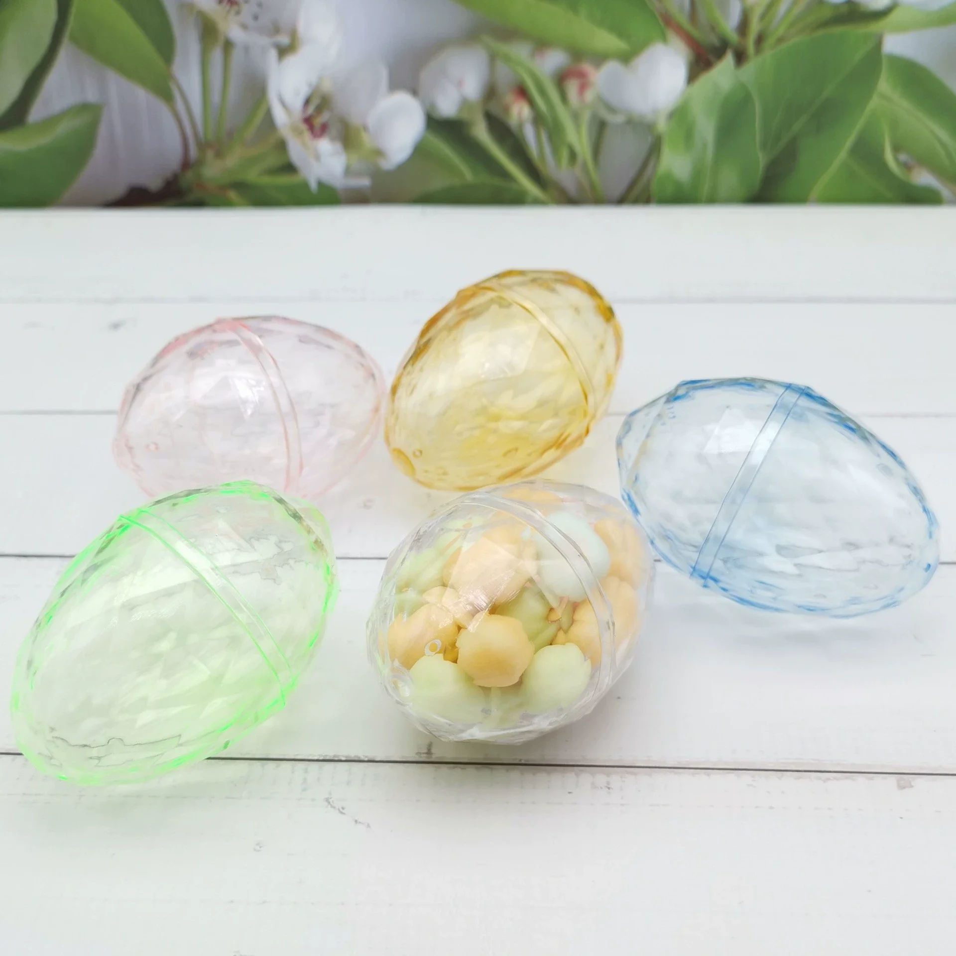 5Pcs Easter Theme Plastic Candy Box Gift Packing Boxes