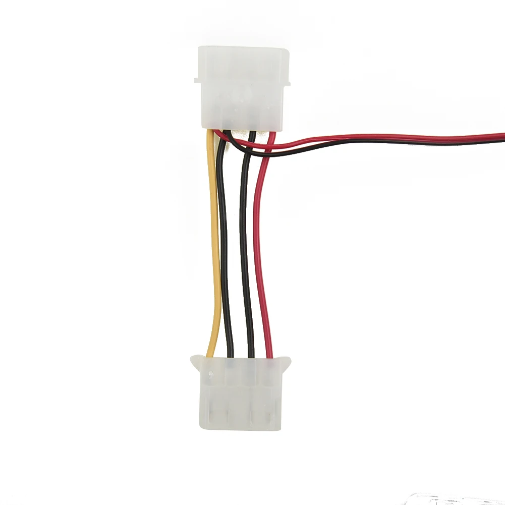 12V Ventilator Led Licht Computer 4pin Connector 80*80*25Mm Cpu Koeling Quad 4-Led Neon Vrij Helder Duurzaam Hoge Kwaliteit