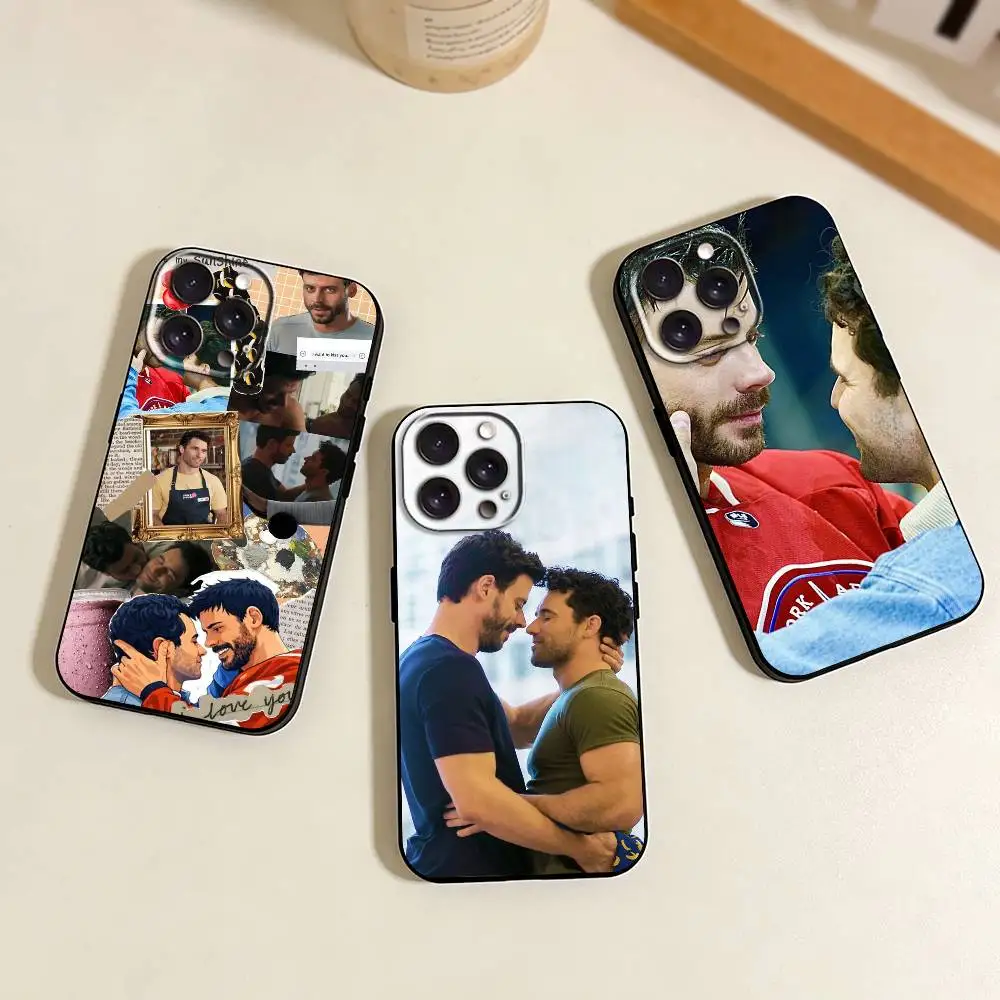 

Heated Rivalry S-Scott K-Kip Phone Case For iPhone 17,16,15,14,13,12,11 Plus,Pro Max,XS,Soft Silicone Black Cover