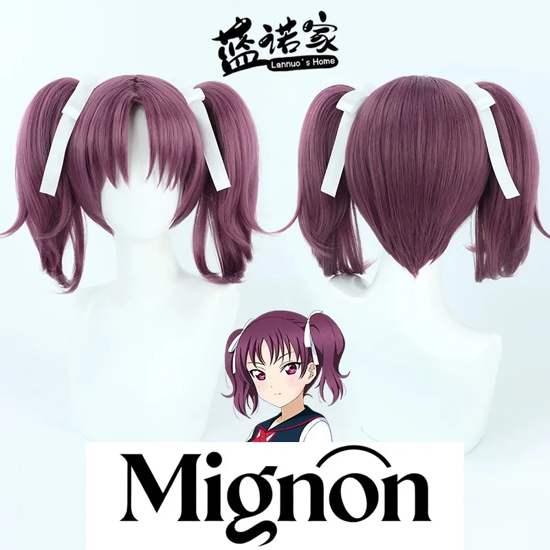 

Love Live! Sunshine!! Kadowaki Ria Cosplay Wig Simulated Scalp Twin Tails