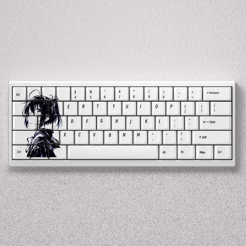 2025 الحب، Chunibyo والأوهام الأخرى تاكاناشي ريكا شخصية keycap الرسوم المتحركة موضوع keycap الكرز الميكانيكية لوحة المفاتيح مفتاح كاب