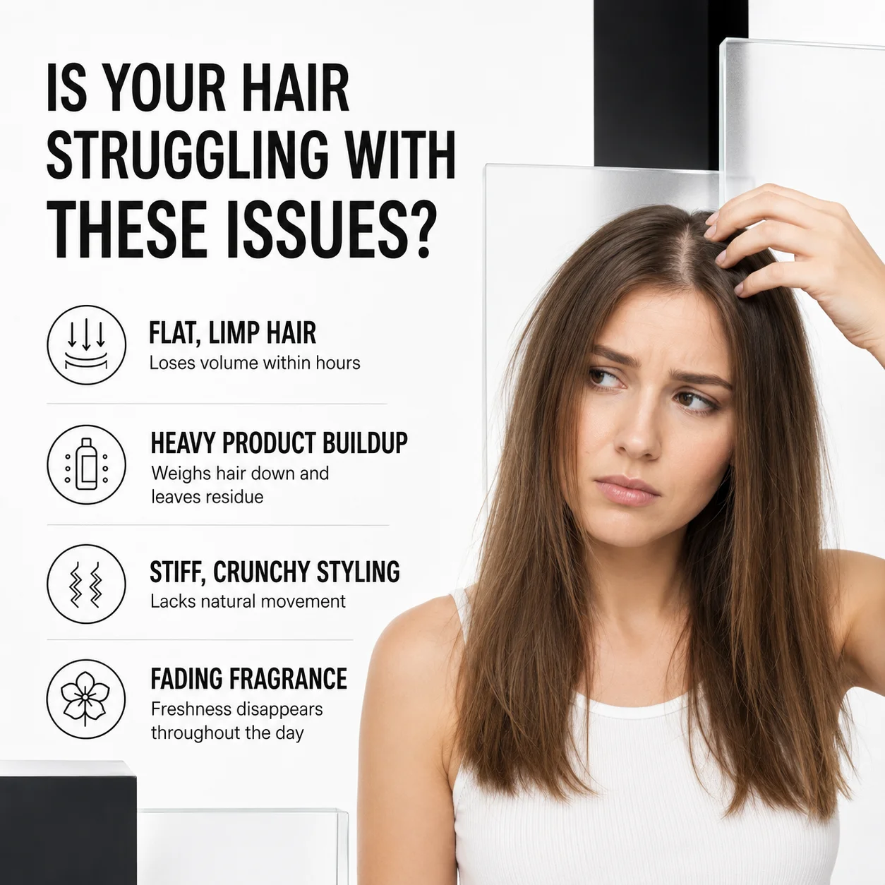 Volumizing and setting spray that provides flexible hold, creating a lightweight, natural, and voluminous texture; offers long-l