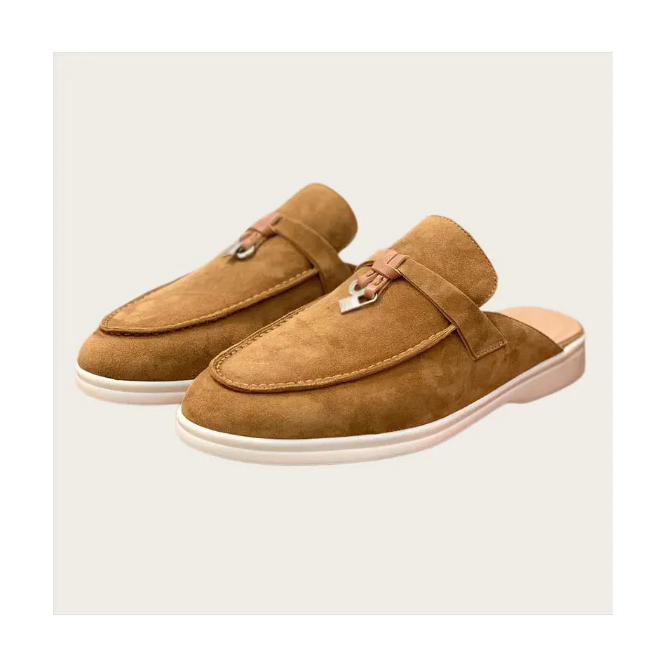Men Loafers Mules Shoes Slip on Solid Women Flat Slingback Convenient Shoe Daily Footwear Handmade Plus Size 44 45 4 6 47 48