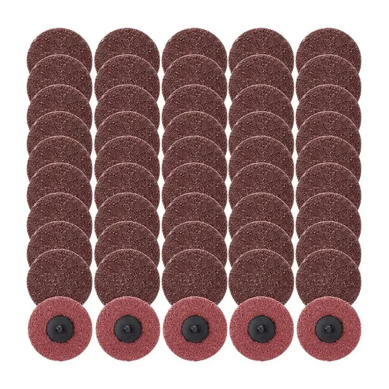 Y50A-Surface Conditioning Grinder Wheels Nylon 50 Pcs 3 Inch Sanding Disc Quick Change For Angle Grinder