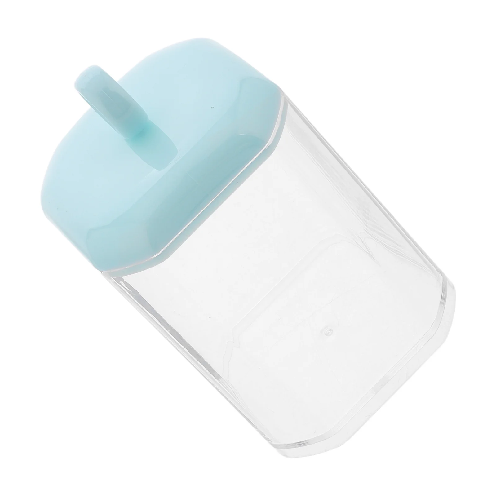 

Desktop Cotton Swab Organizer with Lid Large Capacity Storage Box for Makeup Pads Toothpicks Sundries Dispenser Jar