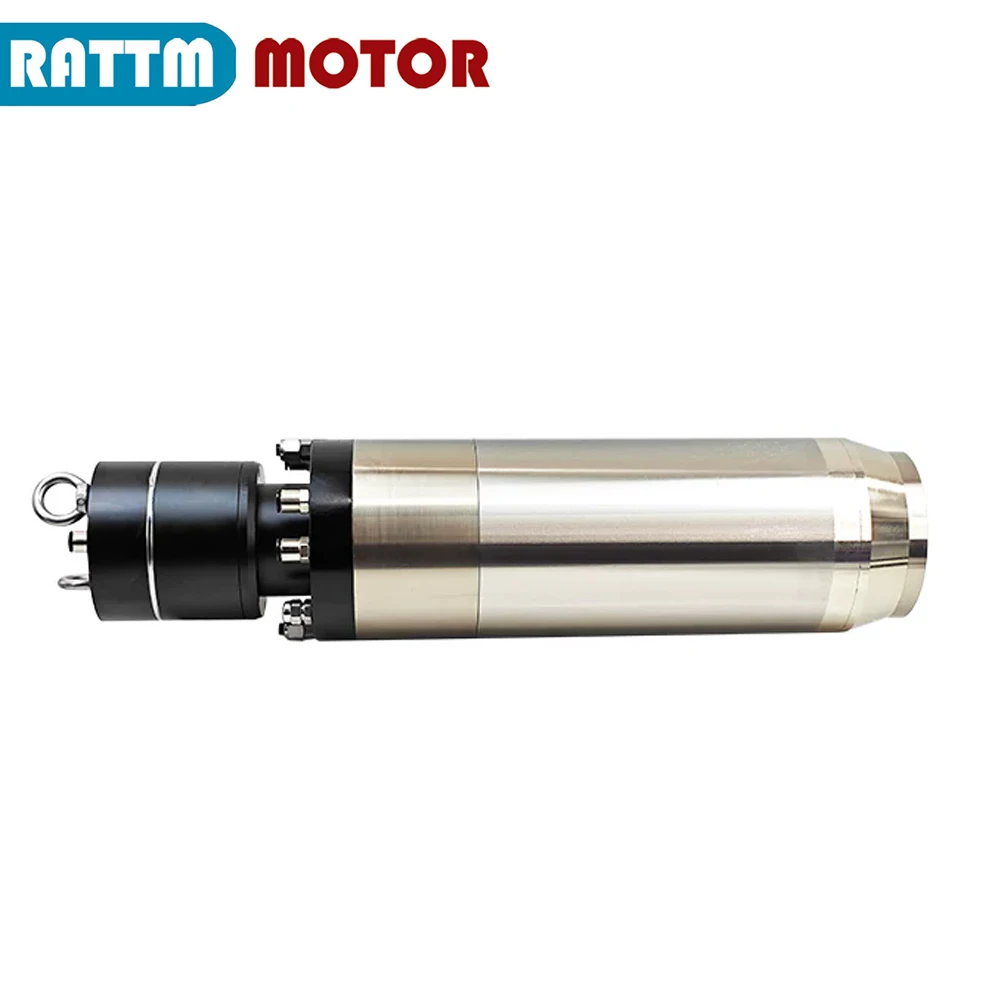 5.5KW 7.5KW CNC BT30 ATC Automatic Tool Change Spindle Water Cooled 24000rpm / 6000RPM 800HZ D=125mm 4 / 8 Poles