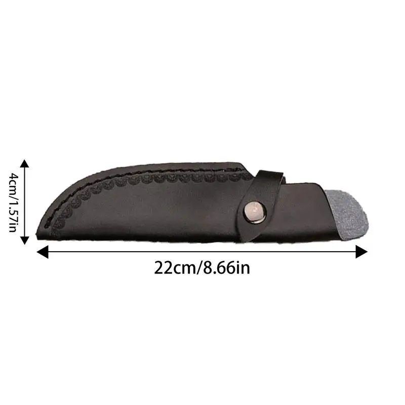 Knife Protective Cover Leather Sheath Belt Knife Sheath With Waist Belt Buckle Pocket Multi-function Tool