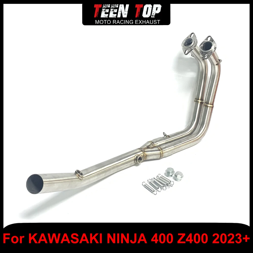 

Motorcycle Exhaust Elbow For KAWASAKI NINJA400 Z400 2023+ Exhaust Header Connect to Original Muffler Exhaust Pipe Stainless