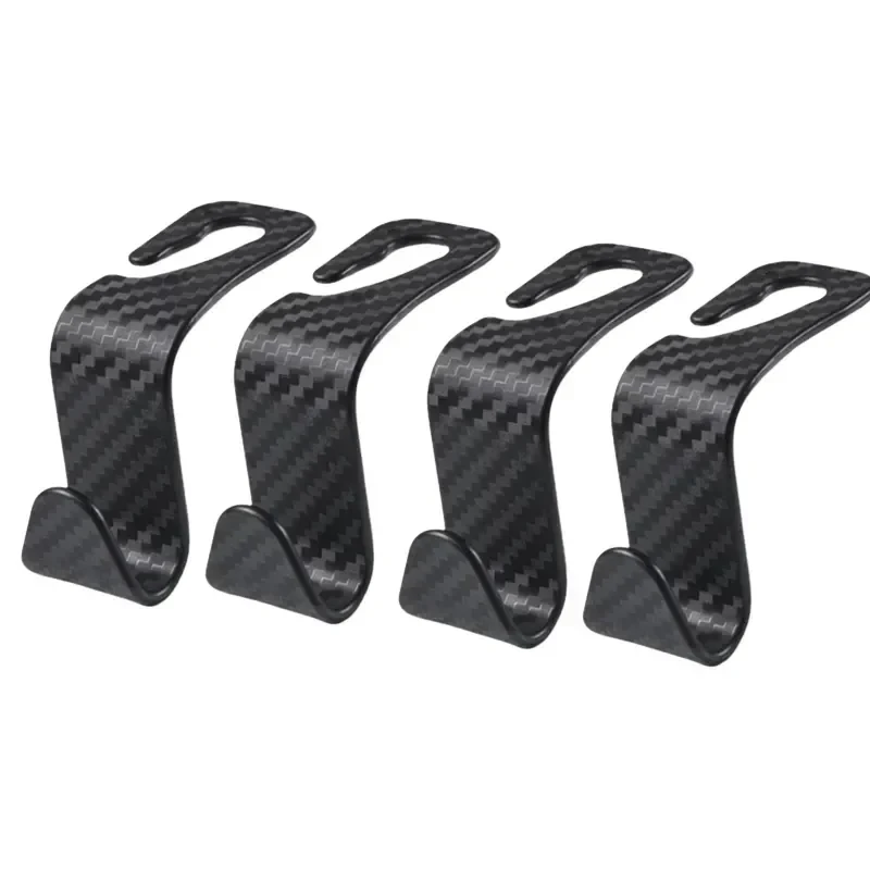 4Pcs Universal Auto Seat Headrest Hook Storage Hanger Car Vehicle Hooks Back Seat Organizer Holder Clip Car Interior Accessories