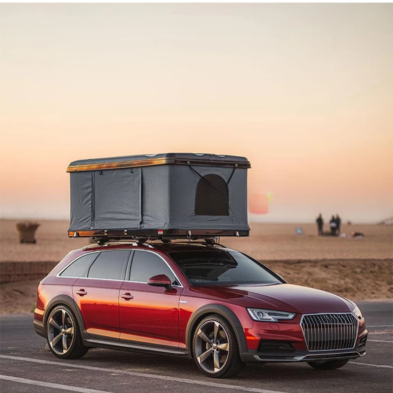 High Quality 4 Person Aluminum Hard Shell Pop Up Roof Top Tent Rugged Outdoor Camping Exterior Styling Accessories