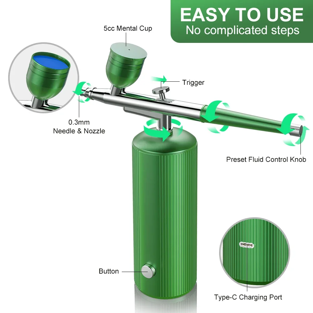 Krabbelspuitgereedschap, wateraanvullende spuitinstrumenten inclusief accessoires, geschikt voor huishoudelijke gezichtsspray
