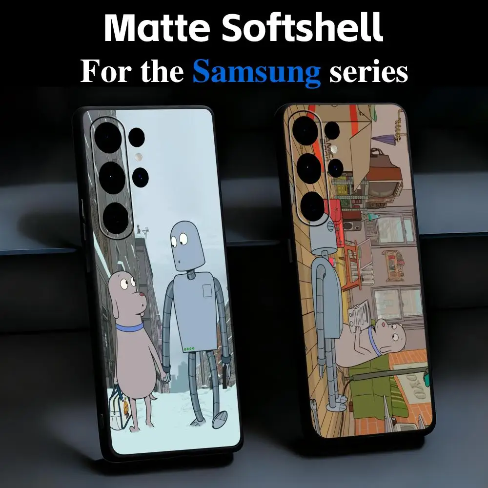 Cartoon Robot Dreams Hot Phone Case For Samsung Galaxy S26 S25 S24 S23 S22 S21 Plus Ultra Fold A Soft Black