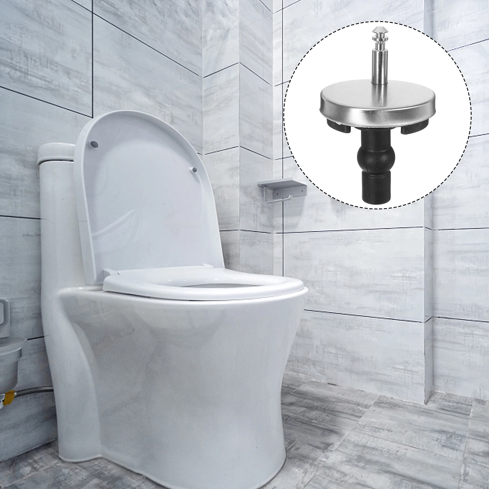 Vis de couvercle de siège de toilette, 2 pièces, conception Simple, utilisation pratique, remplacement de couvercle de toilette Standard universel