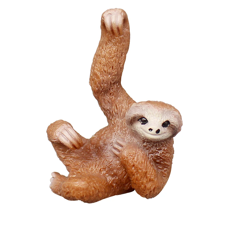 Cognitive Simulation Primate Wild Animals Action Figures Model Squirrel Monkey Gibbon Mandrill Miniature Ornament Accessories