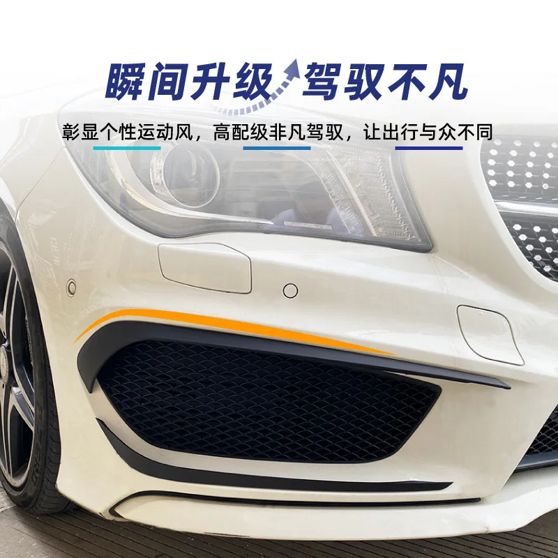 Suitable Suitable for Mercedes-benz CLA-Class CLA45 CLA200 260 C117 X117 AMG LINE front bumper air knife modification view 2