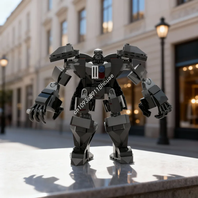 194pcs MOC Darth Mech Star Battle Model Building Blocks Construction Creative Christmas Gifts Idea Toy Brick Education Birthday
