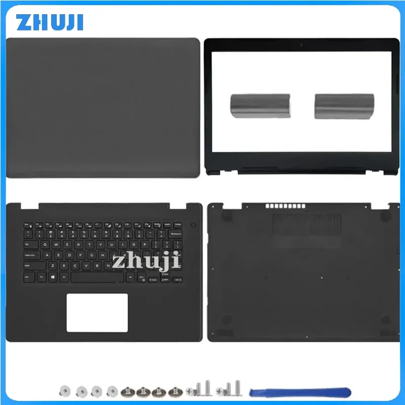 

Replace Cover New For Latitude 3490 E3490 Laptop LCD Back Cover Front Bezel Palmrest Cover Bottom Base Housing Case Black AA1404