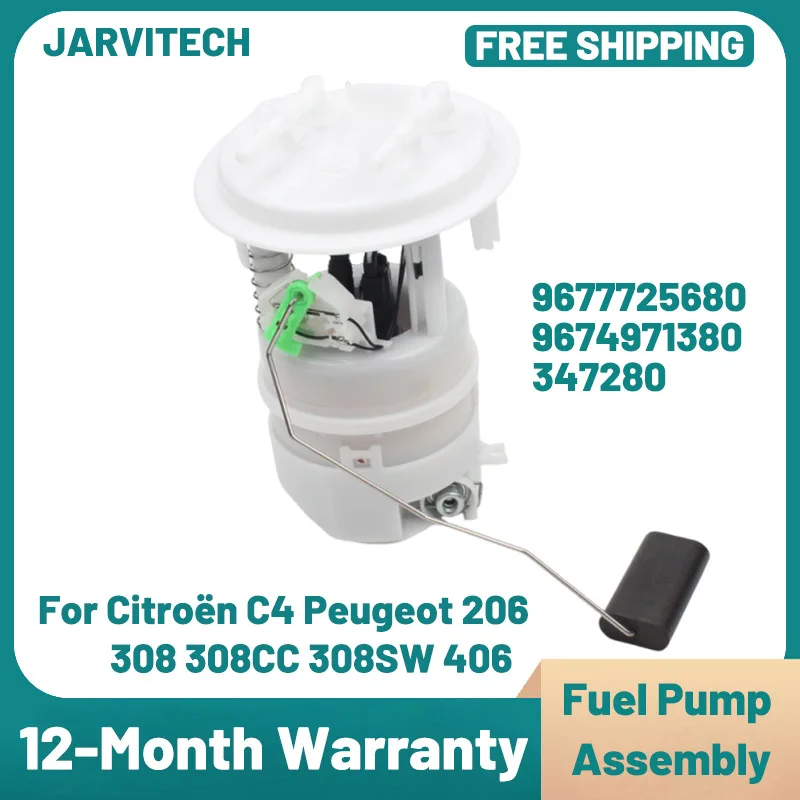 

New Fuel Pump Assembly 9674971380 347280 For Citroën C4 Peugeot 206 308 308CC 308SW 406 9677725680 705656410 9673919380