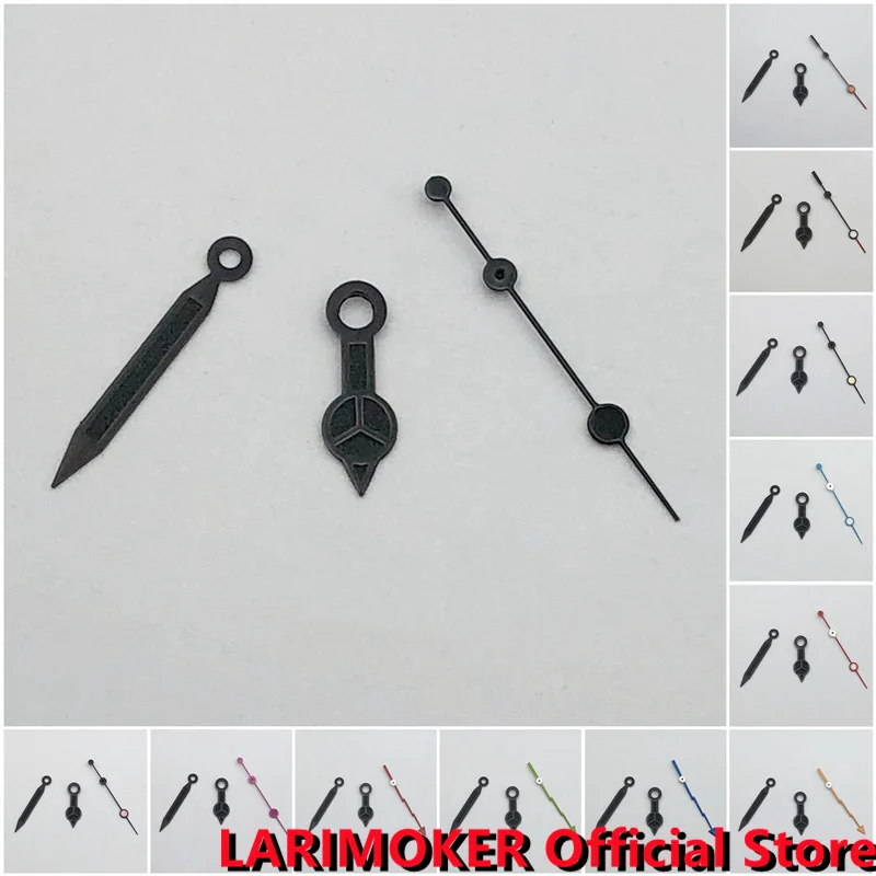 

LARIMOKER PVD Black Hands fit NH35 NH36 NH38 ETA 2836 2824 Miyota 8205 8215 821A Mingzhu DG 2813 3804 Movement