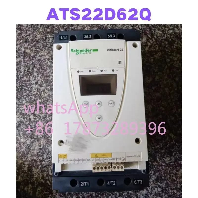 

Подержанный плавный стартер ATS22D62Q протестирован в порядке.