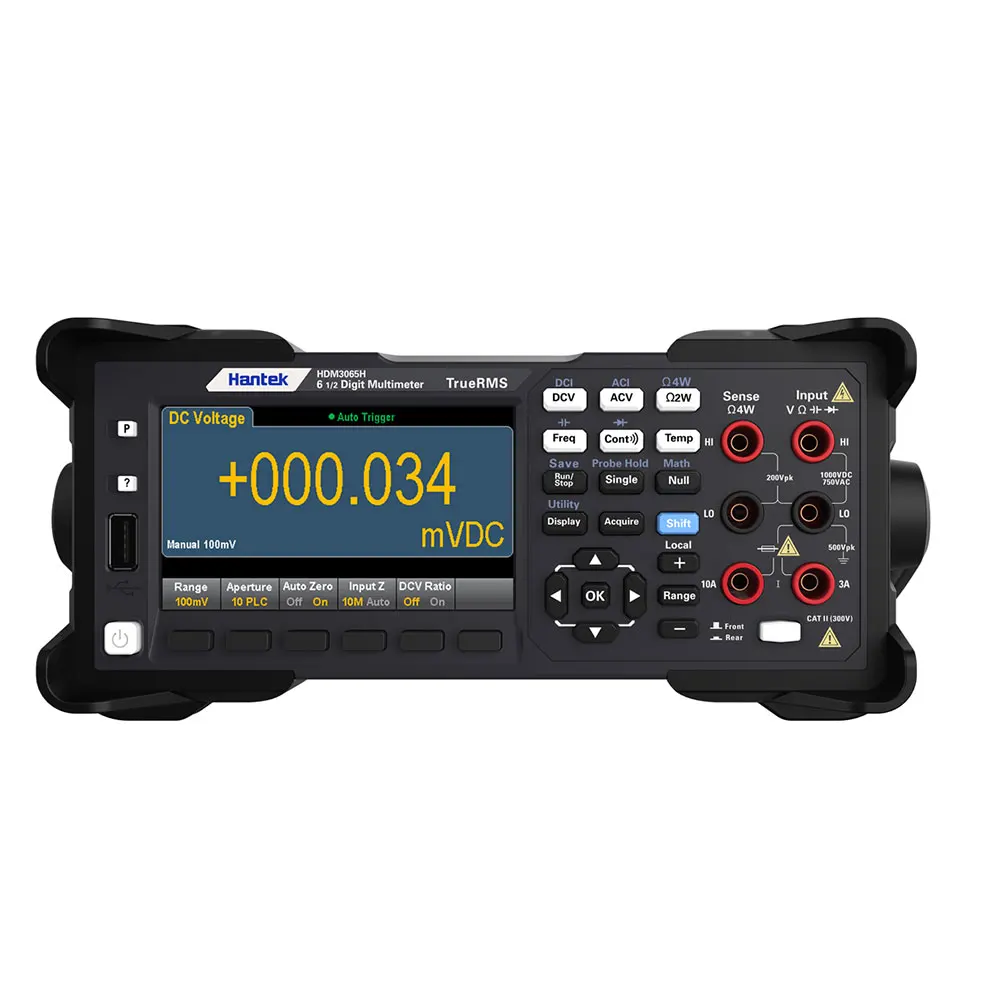 Hantek HDM3055 5 1/2 Digital Multimeter Dual Display 30000 rdg/s Reading Rate USB/LAN/232/485 Bench True RMS High-Speed Sampling