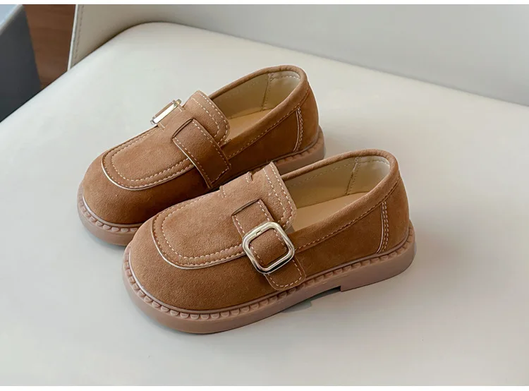 2026 Mädchen Flats Frühling Herbst Flache Slipper Schuhe für Kinder Mädchen Bequeme Weiche Wildleder Freizeitschuhe Schulschuhe Kinder – Detail 9