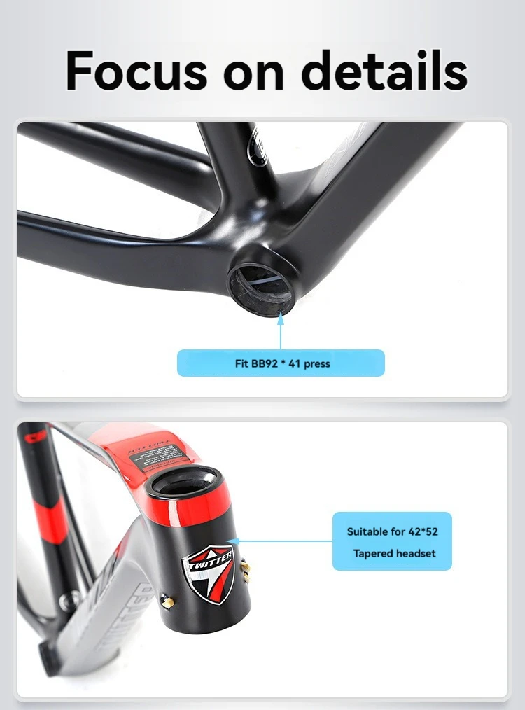 حار بيع ألياف الكربون إطار دراجة هوائية الكربون MTB الإطار 29 إطار دراجة الإطارات مع رافعة المحور من خلال للبيع