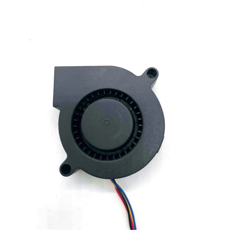 5cm 5015 12V high air volume high-speed 4-wire PWM temperature control dual ball bearing turbo blower fan
