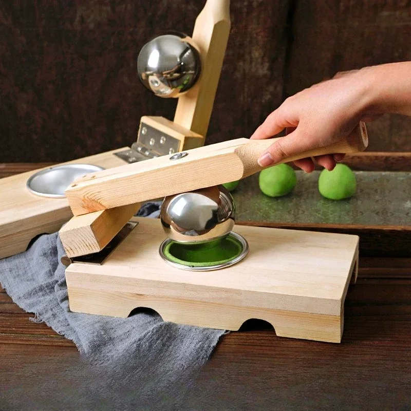 Qingming Fruit Pressure Skin Artifact Molds To Do Green Ball Amy Kueh Dumpling Skin Tool Home Snow Mei Niang Wooden Hand Tools