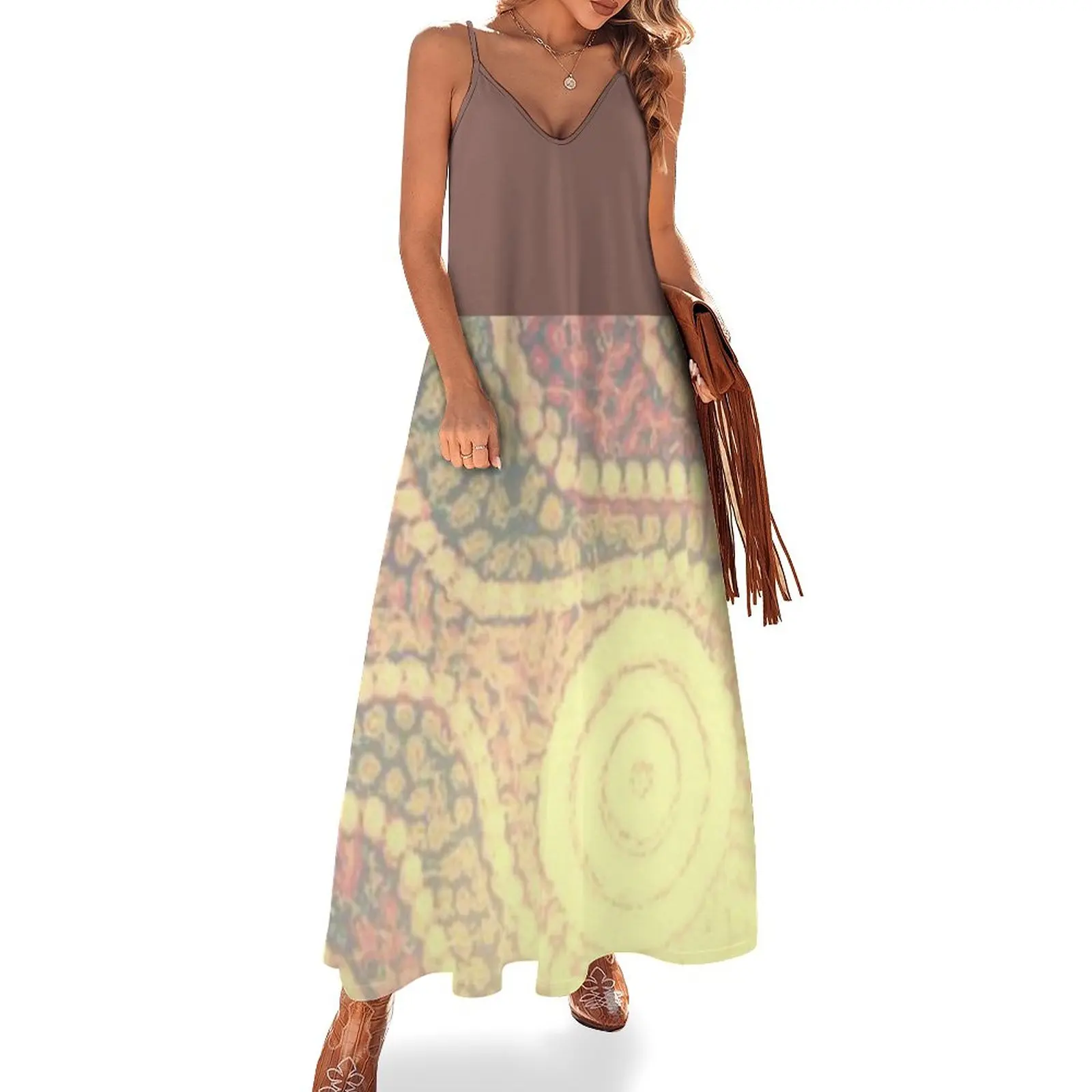 

Sunrise over Kamay Sleeveless Dress beach outfits for women chic and elegant woman dress summer women's dress 2024