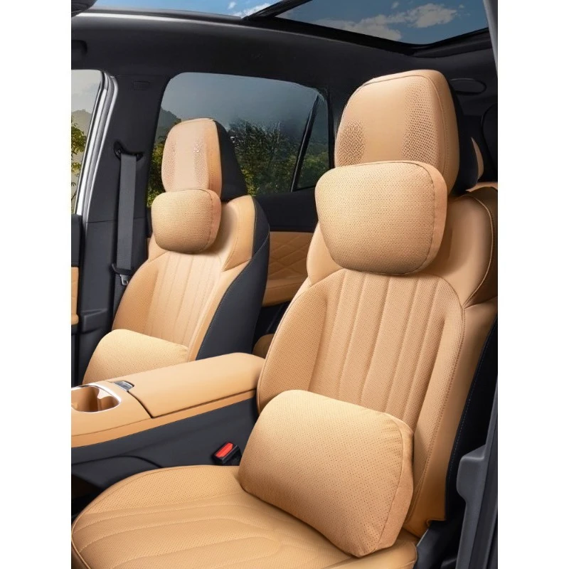 Maybach-Style Neck & Lumbar Support Pillow Set For Geely Galaxy Starship 7EMi/STARRAY EM-i