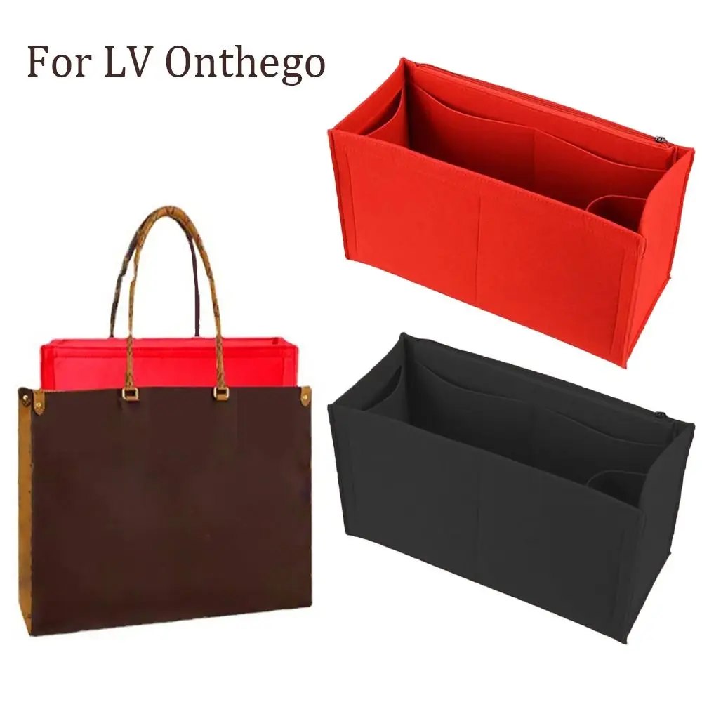 High-quality Felt Handbag Insert Bag Bag Support Organization Purse Liner Portable Storage Bag Organiser for For LV Onthego